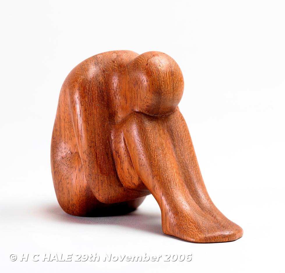 Seated figure - Sculpture by Kenneth Padley